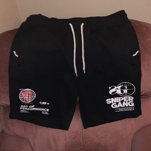 Sniper Gang Shorts Size Mens XL Black